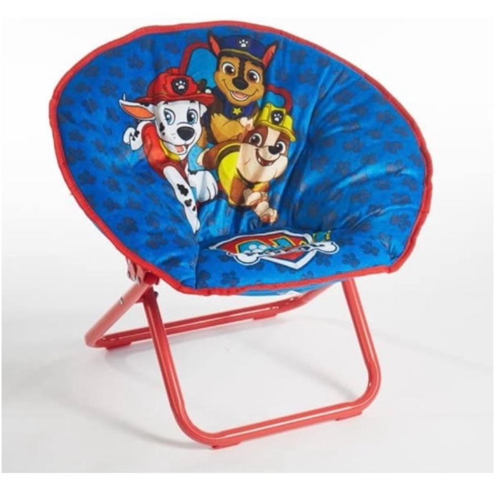 Paw Patrol Blue and Red Saucer Chair for Kids